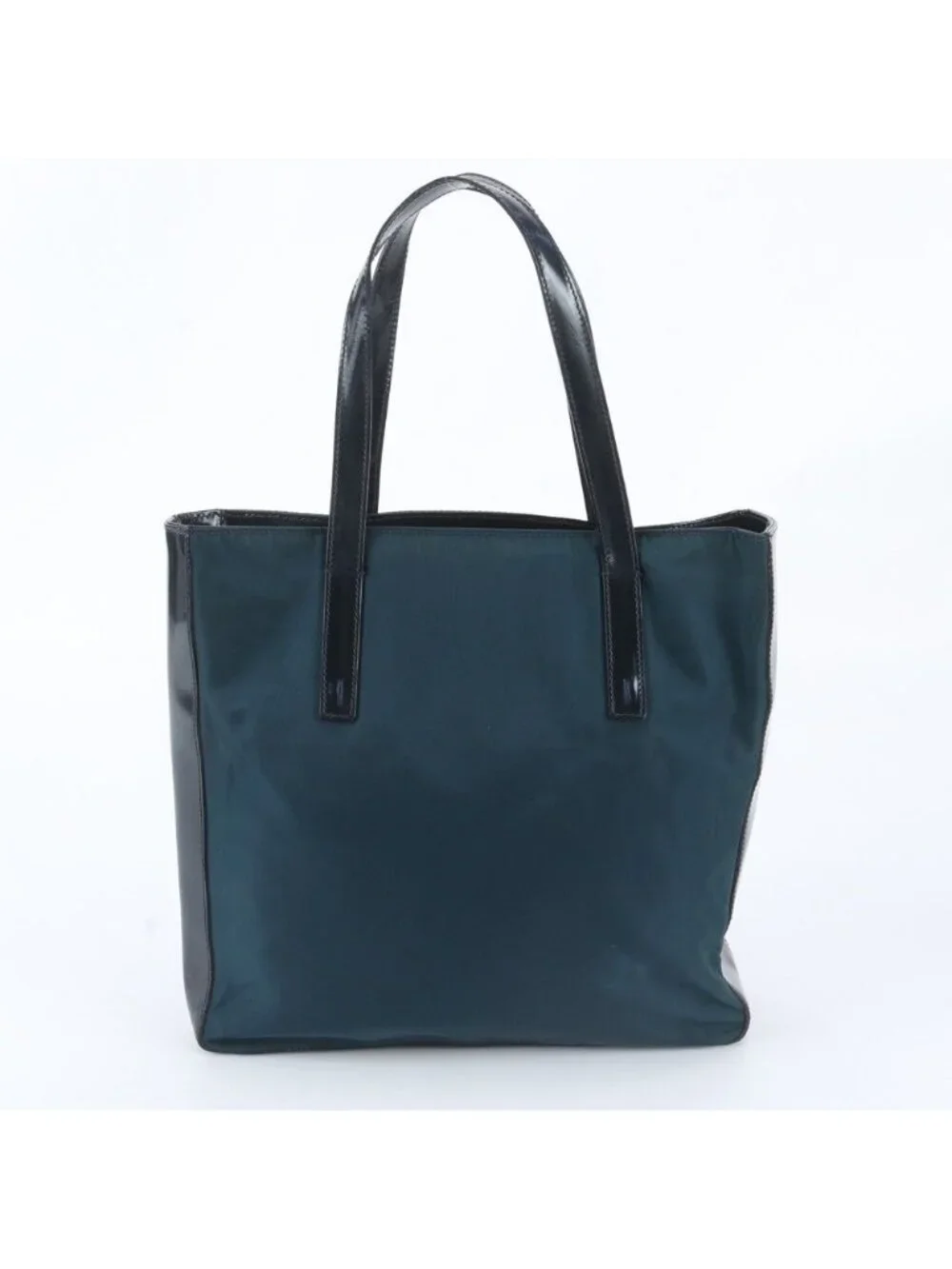 Prada White Tessuto Nylon Leather Tote Bag Shoulder Business Document